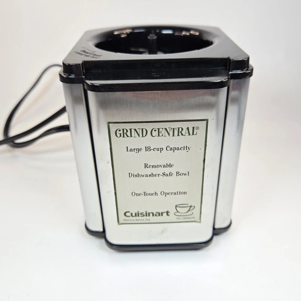 Cuisinart Grind Central Coffee Grinder Motor Base DCG-12BC Stainless‎ Black